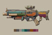 design creative concept art of weapons and items