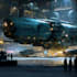 make a sci fi spaceship art