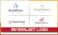 do professional modern minimalist business logo creation for your brand