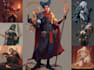 paint concept art and character sheets for you