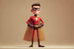 create concept art superhero character design for comics