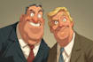 create a political or satirical cartoon