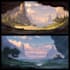 create 2d game backgrounds concept art, environment