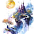 draw original watercolor landscape or architecture art