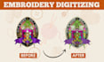 make custom embroidery file, puff logo, and patch digitizing