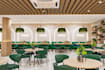 design cafe, bar or restaurant interior with realistic 3d render