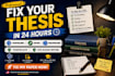 manually edit,proofread,format your thesis and dissertation