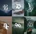 design a personalized minimalist initial logo with artistic touch