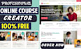 create online course content, academic course, business coaching program