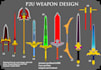 sell custom p2u weapon designs for games, visuals and storytelling