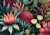 illustrate botanical and animal linocut illustration