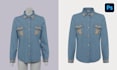 ghost mannequin, neck joint, wrinkle remove clothing editing