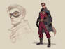 design cool superhero character art