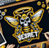 make custom esport skull bee logo