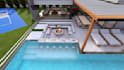 design landscape, backyard, frontyard, garden, patio, and 3d rendering