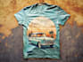 draw a vintage or retro t shirt design