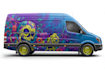vehicle wrap design, car wrap design, van wrap design