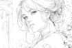 draw freehand digital scribble sketch, line art