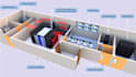 render hyper realistic data center design white space