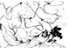 black and white atmospheric illustration