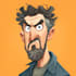 make cartoon caricature, avatar