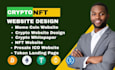 create ico website crypto  presale website nft website dapp web3 smart contract