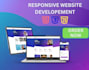 create a modern, responsive website with HTML, CSS, and javascript