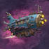 draw custom spaceship sci fi steampunk nft