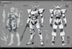 draw mecha robot character sheet design