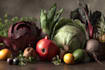 draw realistic plants, vegetables, fruits
