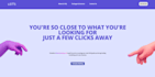 develop a react marketing landing page with gsap animations