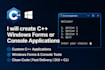 develop custom windows apps or console applications