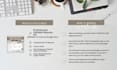 deliver an editable resume kit and daily planner bundle