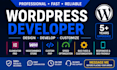 create wordpress website design and development  in elementor