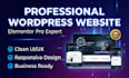 design a responsive wordpress website using elementor pro