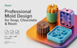 do 3d models, silicone molds for wax, candle and chocolate mold design with stl