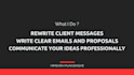 handle client communication support for developers, designers, and freelancers