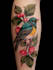 create a watercolor tattoo design