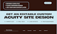 acuity booking site with editable canva file acuity scheduling site