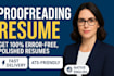 professionally proofread and edit your resume or CV with linkedin