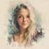 create your a digital watercolor home portrait illustration