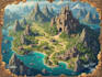 create a high quality fantasy map