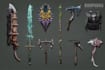 create weapon design and illustration