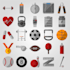 create minimalist flat icon set
