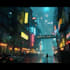 making a cyberpunk futuristic city art