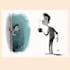 draw a cartoon character in a funny sketch