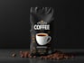 create coffee packaging design with a premium flavor concept