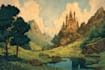 draw a landscape illustration