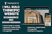 build thinkific website ecommerce seo design redesign