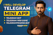 develop custom telegram mini apps and bot automation